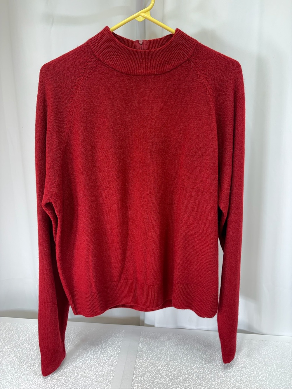 Koret Scarlet Red Mock Neck Sweater 3894
